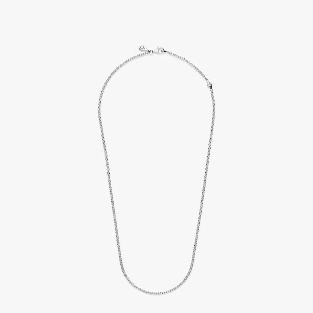 ✨ Pandora Sterling Silver Chain Necklace – 17.7” ✨